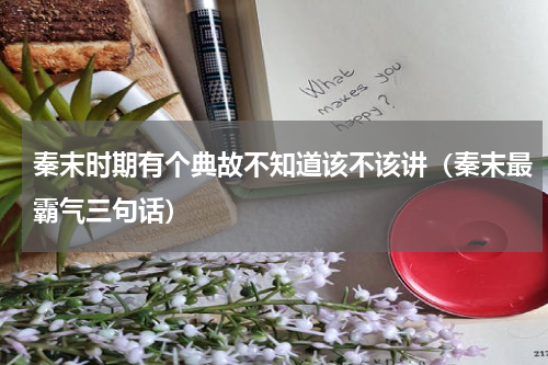 秦末时期有个典故不知道该不该讲（秦末最霸气三句话）