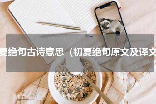 初夏绝句古诗意思（初夏绝句原文及译文）